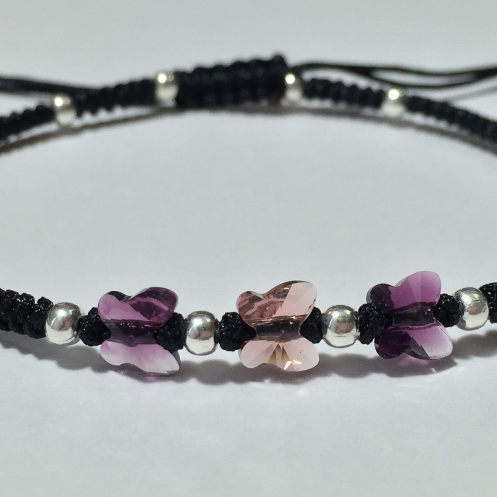 Crystal Butterfly Bracelet - Picture 2 of 3